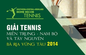 Bộ nhận dạng thương hiệu giải Tennis TTNT Miền Trung, Nam Bộ & Tây Nguyên - Vũng Tàu 2014